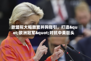 欧盟拟大幅放宽并购指引，打造"欧洲冠军"对抗中美巨头