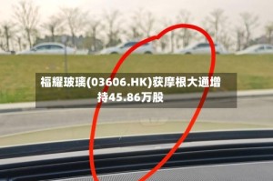 福耀玻璃(03606.HK)获摩根大通增持45.86万股