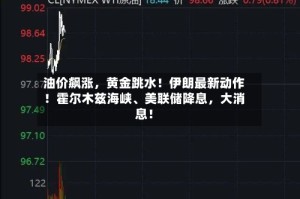 油价飙涨，黄金跳水！伊朗最新动作！霍尔木兹海峡、美联储降息，大消息！