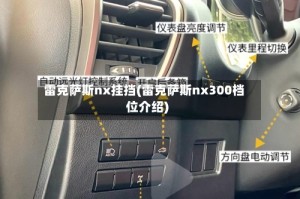 雷克萨斯nx挂挡(雷克萨斯nx300档位介绍)