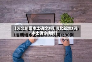 【河北新增本土确诊3例,河北新增3例本土确诊病例】