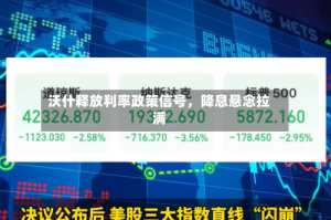 沃什释放利率政策信号，降息悬念拉满