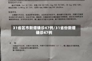 31省区市新增确诊47例/31省份新增确诊47例