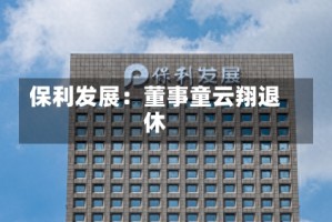 保利发展：董事童云翔退休