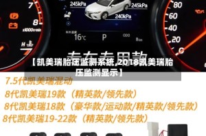 【凯美瑞胎压监测系统,2018凯美瑞胎压监测显示】