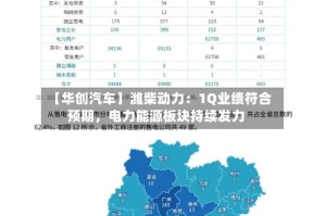 【华创汽车】潍柴动力：1Q业绩符合预期，电力能源板块持续发力