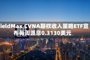 YieldMax CVNA期权收入策略ETF宣布每周派息0.3130美元