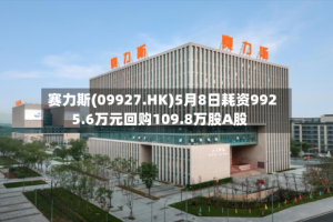 赛力斯(09927.HK)5月8日耗资9925.6万元回购109.8万股A股