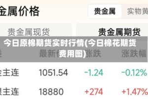 今日原棉期货实时行情(今日棉花期货费用图)