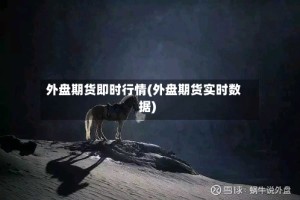 外盘期货即时行情(外盘期货实时数据)