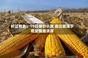 长江有色：19日镍价小跌 高位震荡下观望情绪浓厚