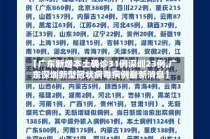 【广东新增本土确诊31例深圳23例,广东深圳新型冠状病毒病例最新消息】