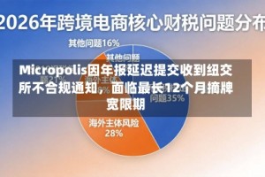 Micropolis因年报延迟提交收到纽交所不合规通知，面临最长12个月摘牌宽限期