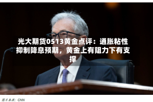 光大期货0513黄金点评：通胀粘性抑制降息预期，黄金上有阻力下有支撑