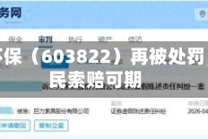 嘉澳环保（603822）再被处罚，股民索赔可期