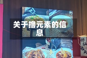 关于撸元素的信息