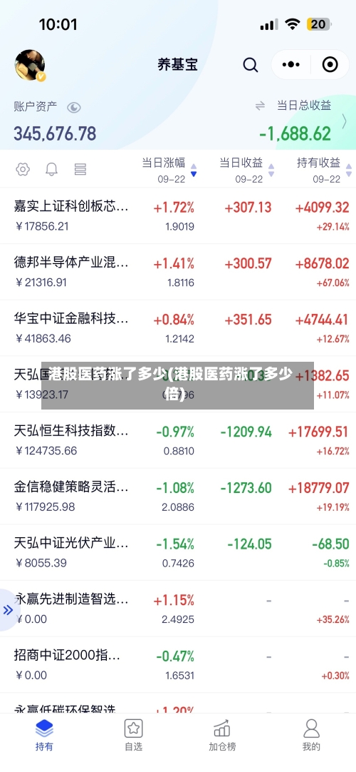 港股医药涨了多少(港股医药涨了多少倍)-第1张图片
