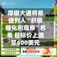 摩根大通将希捷列入“积极催化剂观察”名单 目标价上调至600美元-第1张图片