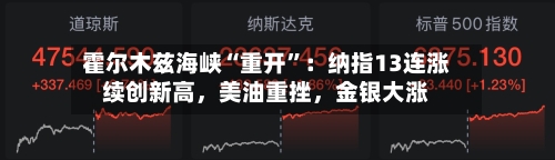 霍尔木兹海峡“重开	”：纳指13连涨续创新高，美油重挫	，金银大涨-第2张图片