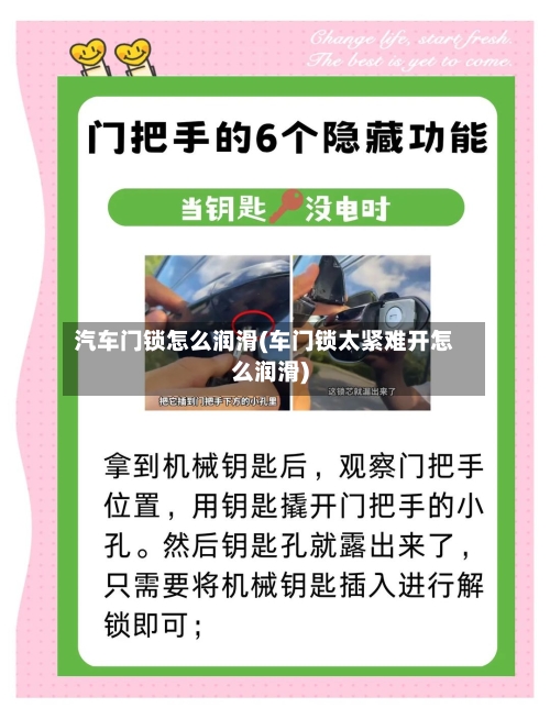 汽车门锁怎么润滑(车门锁太紧难开怎么润滑)-第2张图片