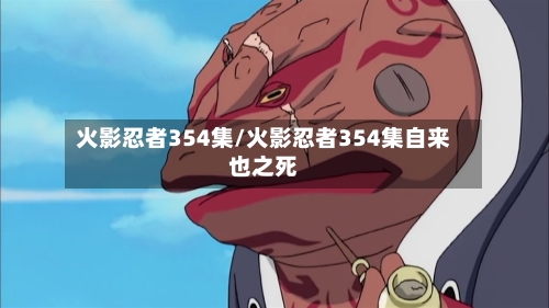 火影忍者354集/火影忍者354集自来也之死-第1张图片