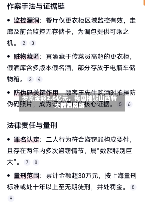 涉案金额2.6亿元，我国摧毁山西特大假酒网络-第2张图片