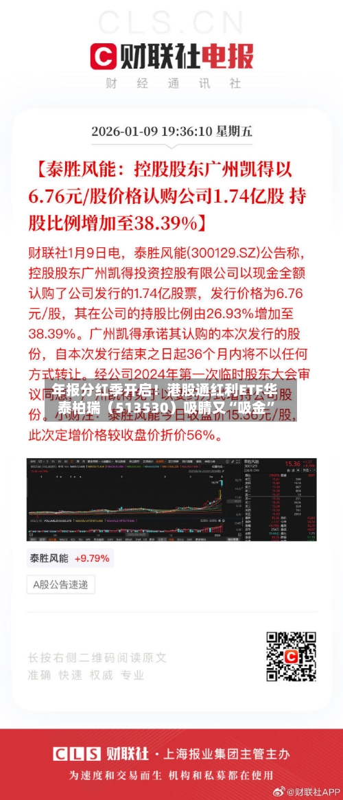 年报分红季开启！港股通红利ETF华泰柏瑞（513530）吸睛又“吸金”-第2张图片