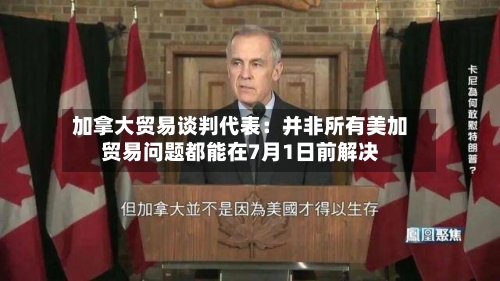 加拿大贸易谈判代表：并非所有美加贸易问题都能在7月1日前解决-第2张图片