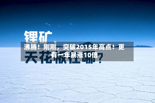 沸腾！刚刚	，突破2015年高点！更有一年暴涨10倍-第3张图片
