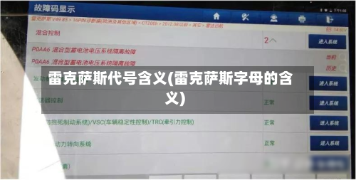 雷克萨斯代号含义(雷克萨斯字母的含义)-第3张图片
