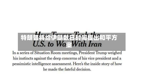特朗普将给伊朗数日时间提出和平方案-第1张图片