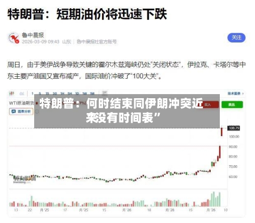特朗普：何时结束同伊朗冲突近来“没有时间表”-第1张图片