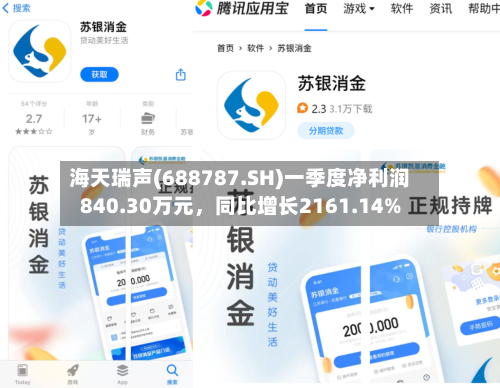海天瑞声(688787.SH)一季度净利润840.30万元，同比增长2161.14%-第1张图片