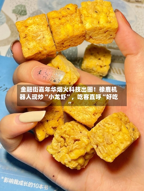金融街嘉年华烟火科技出圈！橡鹿机器人现炒“小龙虾”，吃客直呼“好吃”-第3张图片