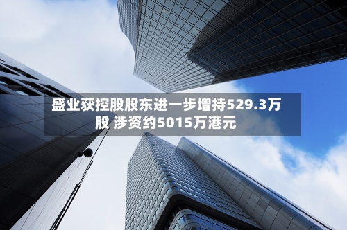 盛业获控股股东进一步增持529.3万股 涉资约5015万港元-第3张图片