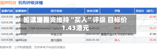 国证世界：滨海投资维持“买入”评级 目标价1.43港元-第2张图片
