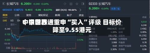 中银世界：中国联通重申“买入”评级 目标价降至9.55港元-第1张图片