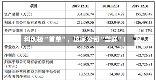科创板“首单	”，这家公司“尝鲜”！-第1张图片