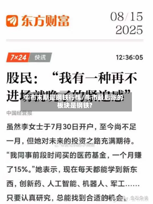 牛市末期是钢铁行情/牛市最后涨的板块是钢铁?-第1张图片