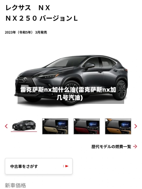 雷克萨斯nx加什么油(雷克萨斯nx加几号汽油)-第1张图片
