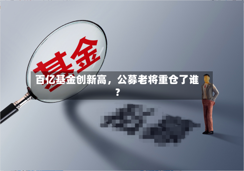 百亿基金创新高，公募老将重仓了谁？-第2张图片