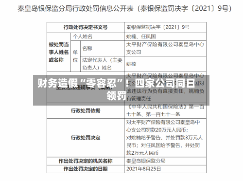 财务造假“零容忍”！四家公司同日领罚-第3张图片