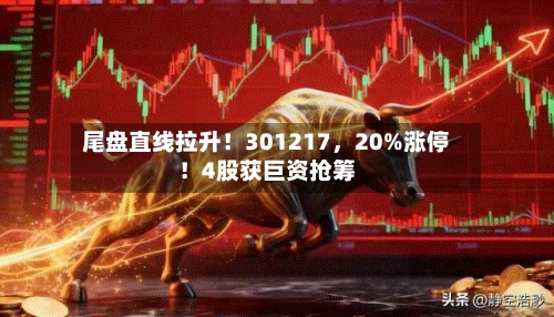 尾盘直线拉升！301217，20%涨停！4股获巨资抢筹-第1张图片