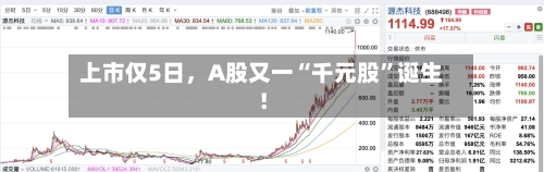 上市仅5日，A股又一“千元股	”诞生！-第2张图片