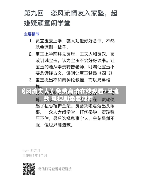 《风流夫人》免费高清在线观看/风流劫 电视剧免费观看-第1张图片