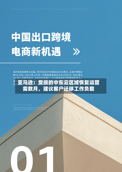 亚马逊：受损的中东云区域恢复运营需数月	，建议客户迁移工作负载-第3张图片
