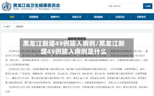 黑龙江新增49例输入病例/黑龙江新增49例输入病例是什么-第2张图片