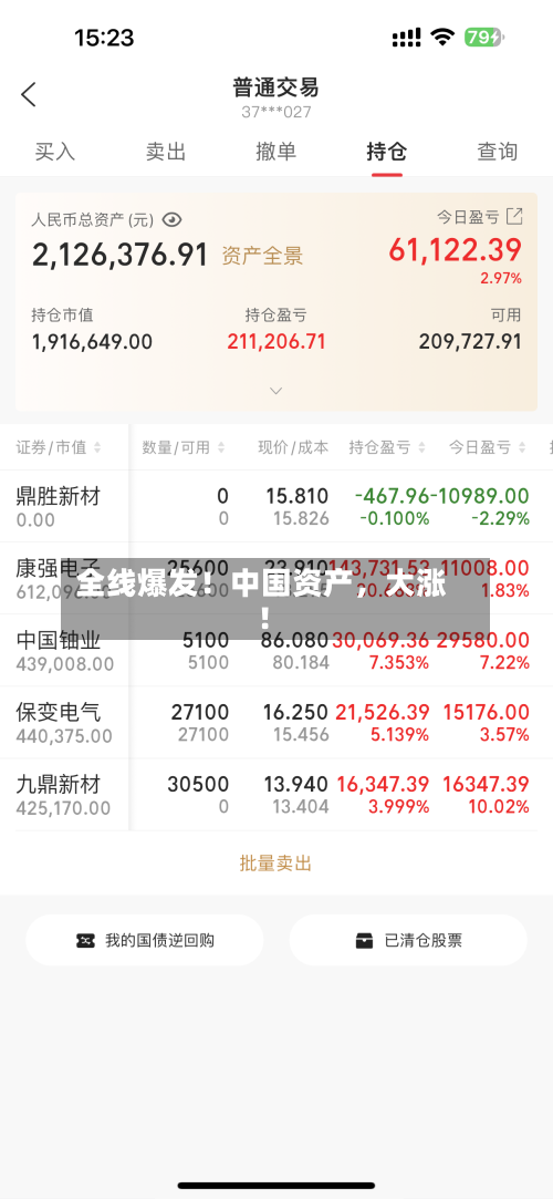 全线爆发！中国资产，大涨！-第1张图片