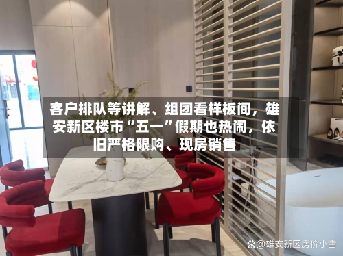 客户排队等讲解、组团看样板间	，雄安新区楼市“五一”假期也热闹，依旧严格限购、现房销售-第3张图片