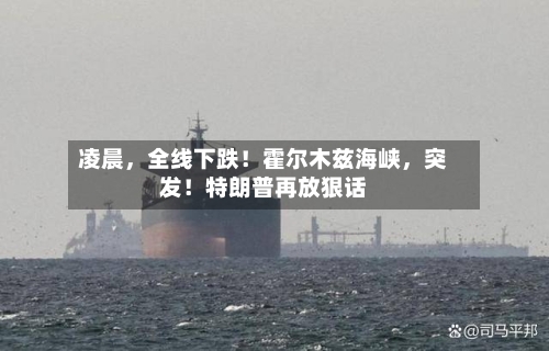 凌晨，全线下跌！霍尔木兹海峡，突发！特朗普再放狠话-第1张图片
